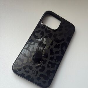 Loopy Case Black Elegant Leopard Print Phone Case
